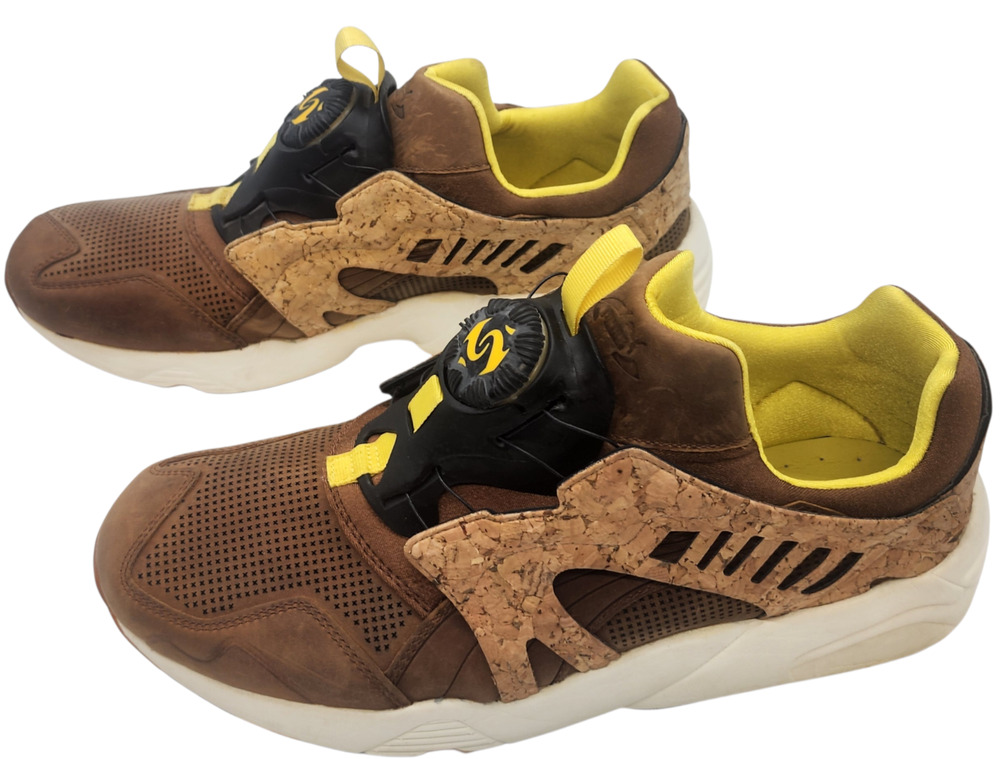 Puma Disc Blaze Leather Cage Lux Opt. 2 Size 10.5 Authentic Low Trainer Used